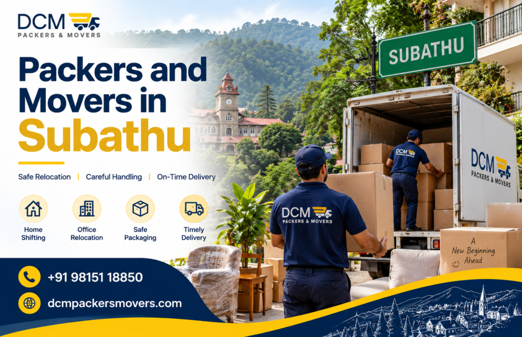 Packers and Movers in Subathu